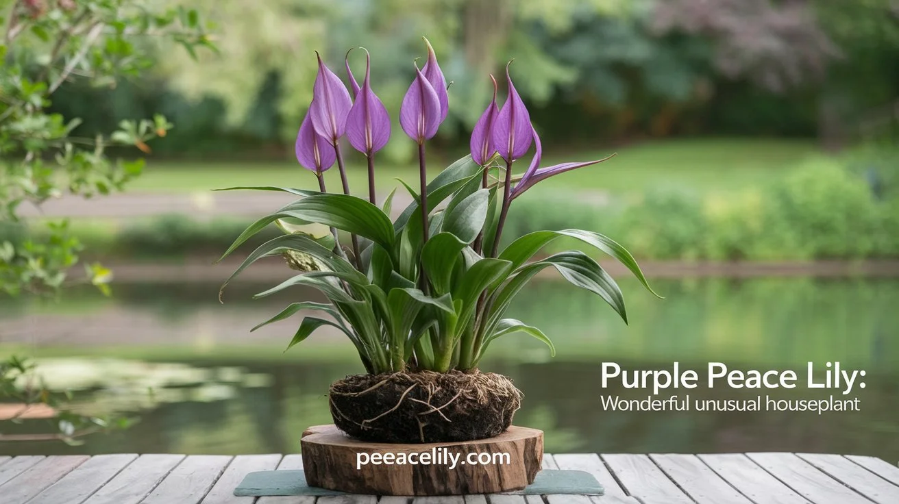 Purple Peace Lily: