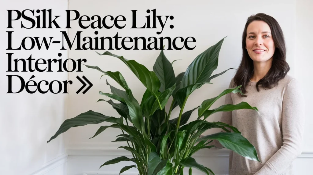 Silk Peace Lily: Low-Maintenance Interior Décor 🌿