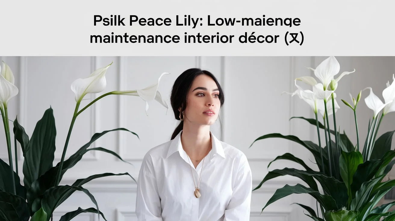 Silk Peace Lily: Low-Maintenance Interior Décor 