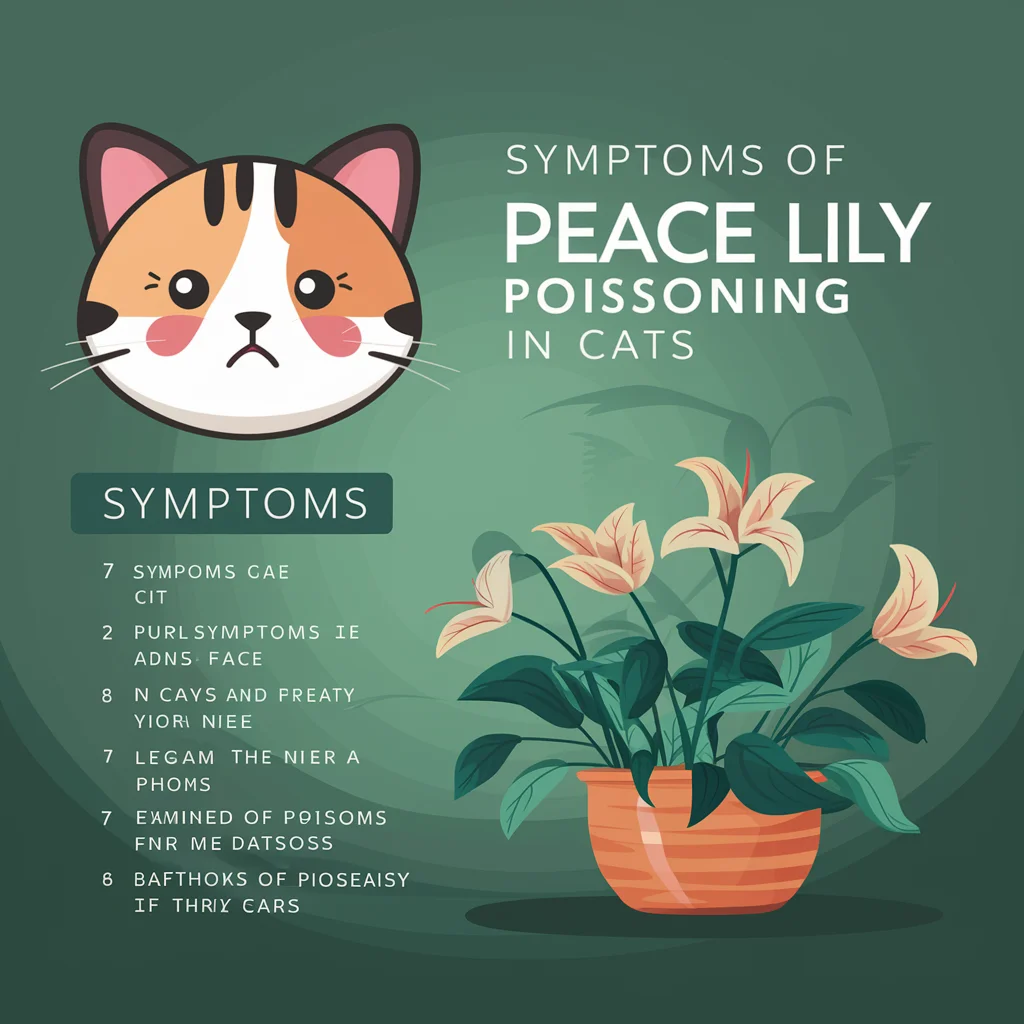 Symptoms of Peace Lily Poisoning in Cats 
