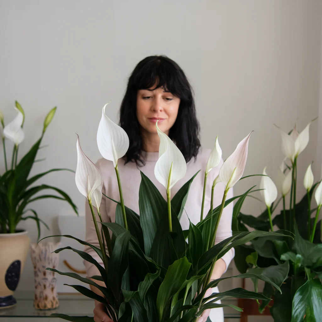 The Literal and the Visual Representation of a Peace Lily Indica: The Color White