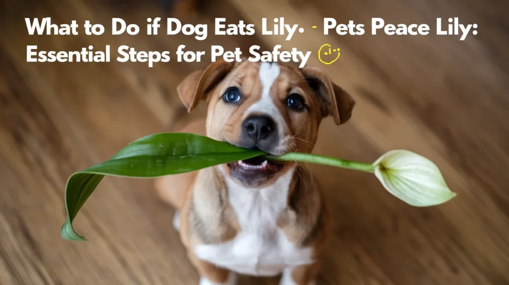 What to Do if Dog Eats Peace Lily: Essential Steps for Pet Safety 🐶🌿