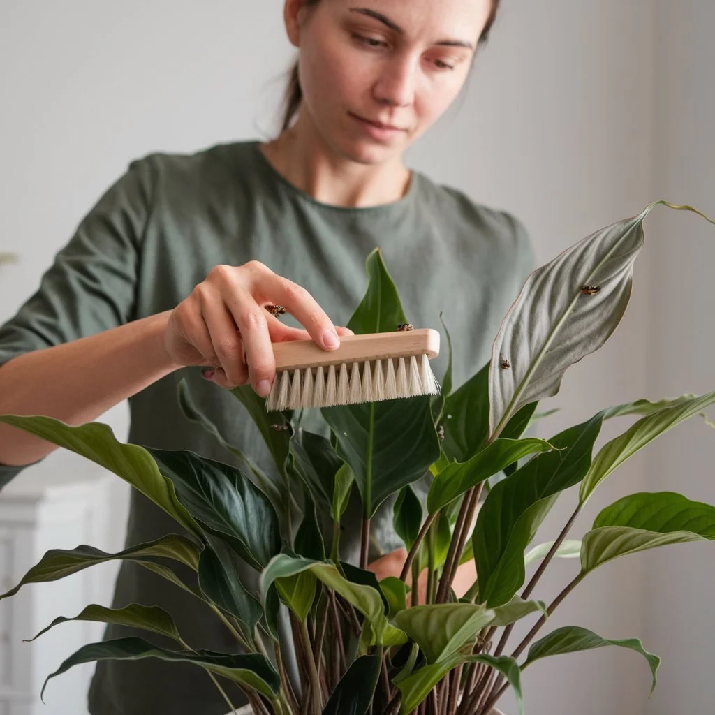 What to do if peace lily insects show up on your plant? 