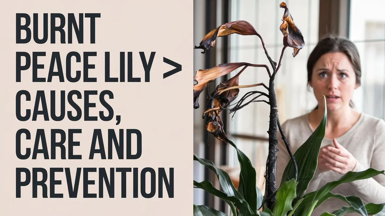 Burnt Peace Lily 🌿🔥: Causes , Care and Prevention