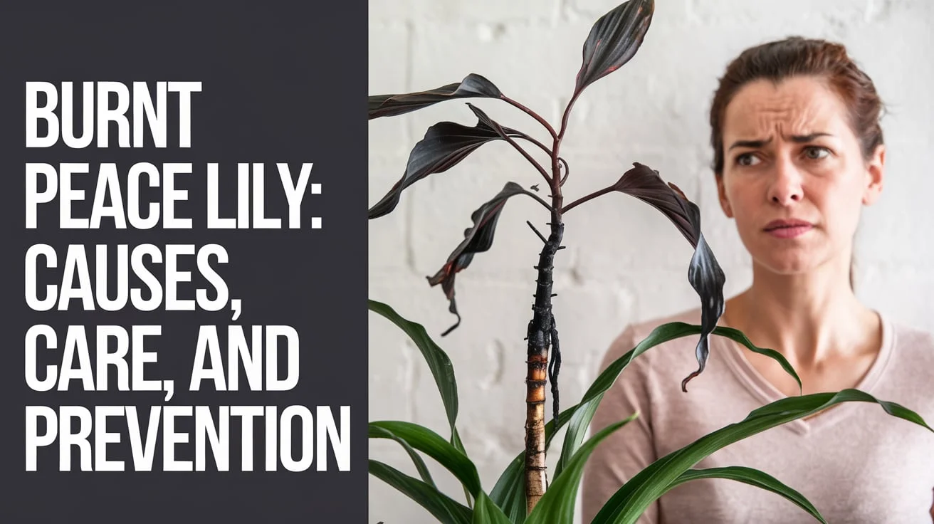 Burnt Peace Lily 🌿🔥: Causes , Care and Prevention