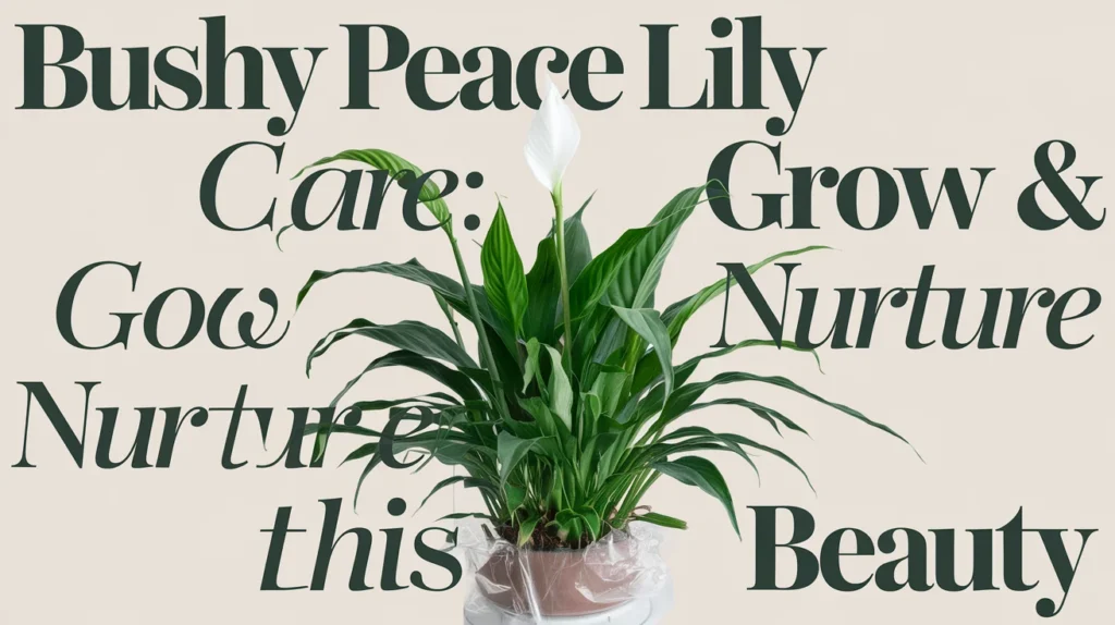 Bushy Peace Lily Care: Grow & Nurture This Lush Beauty