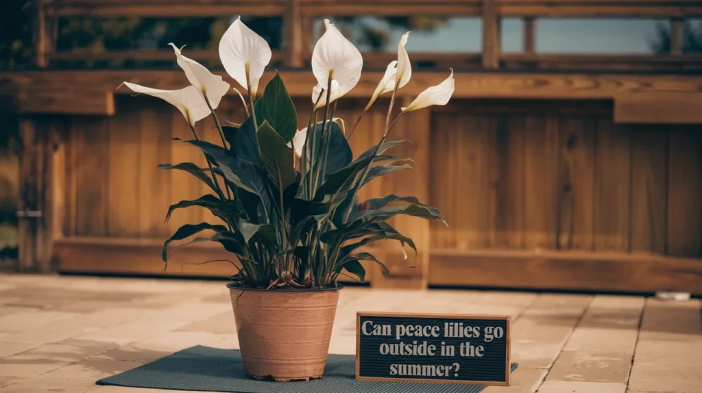 Can Peace Lilies Go Outside in the Summer