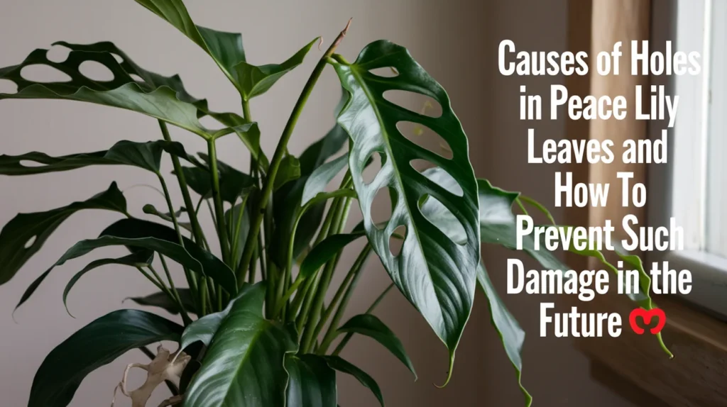 Causes of Holes in Peace Lily Leaves and How to Prevent Such Damage in the Future 🌿🕳️