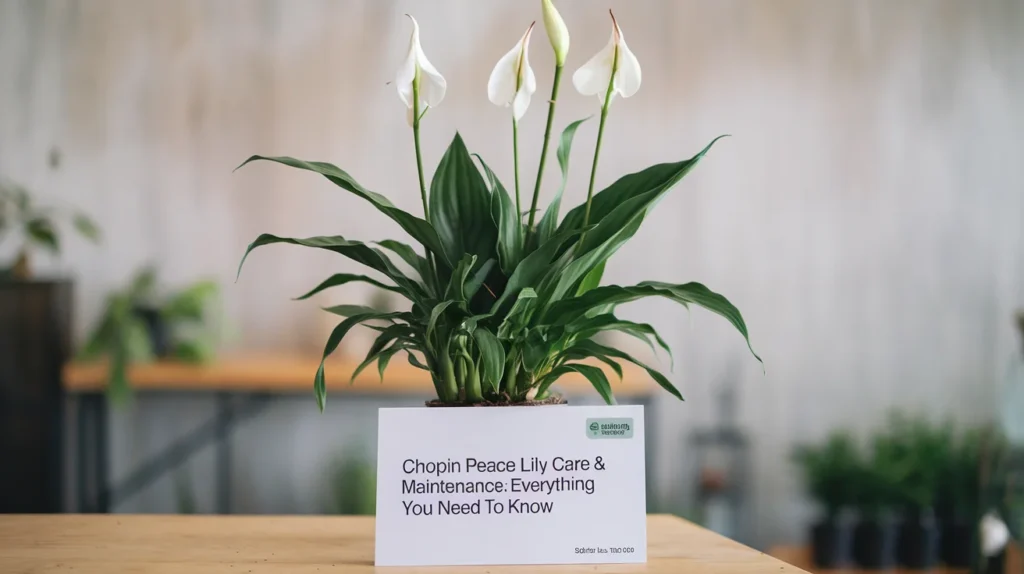 Chopin Peace Lily Care & Maintenance: Everything You Need to Know