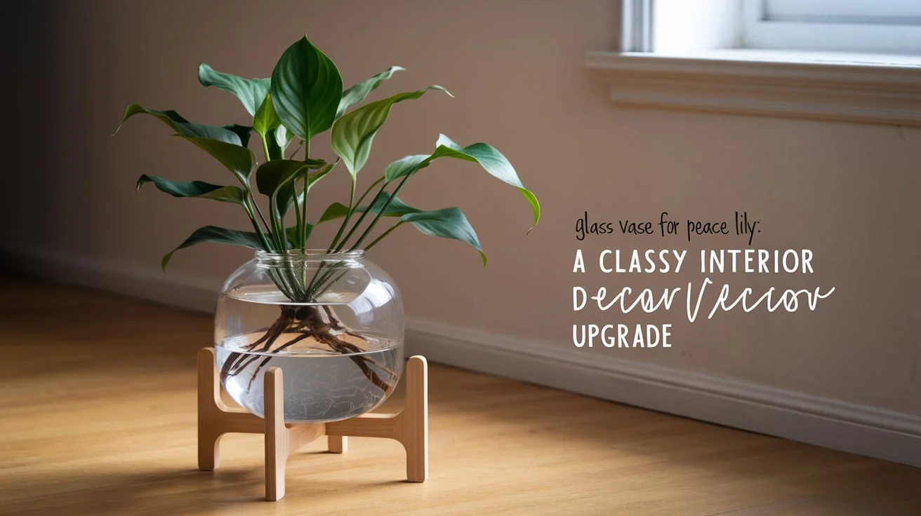 Glass Vase for Peace Lily: A Classy Interior Decor Upgrade