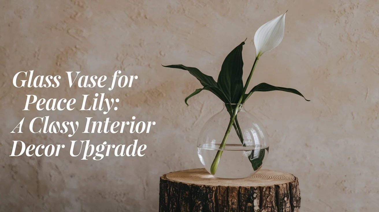 Glass Vase for Peace Lily: A Classy Interior Decor Upgrade