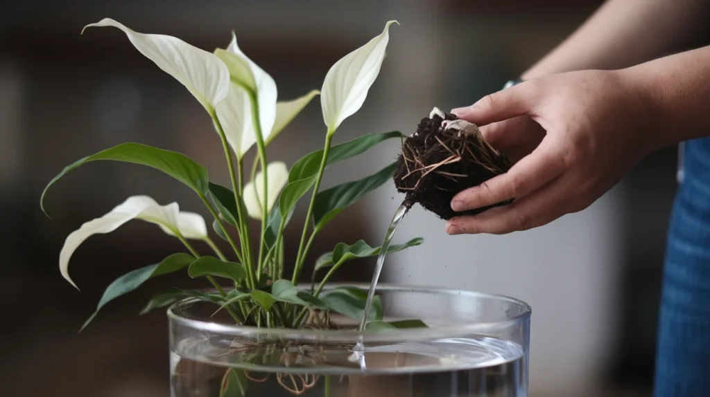 Step-by-Step Guide: How to Move Peace Lily from Soil to Water