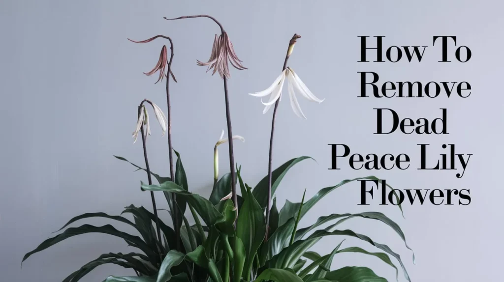 How to Remove Dead Peace Lily Flowers