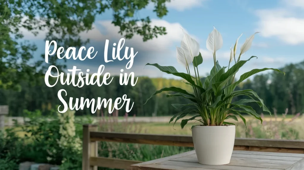 Peace Lily Outside in Summer: Care Tips and Benefits