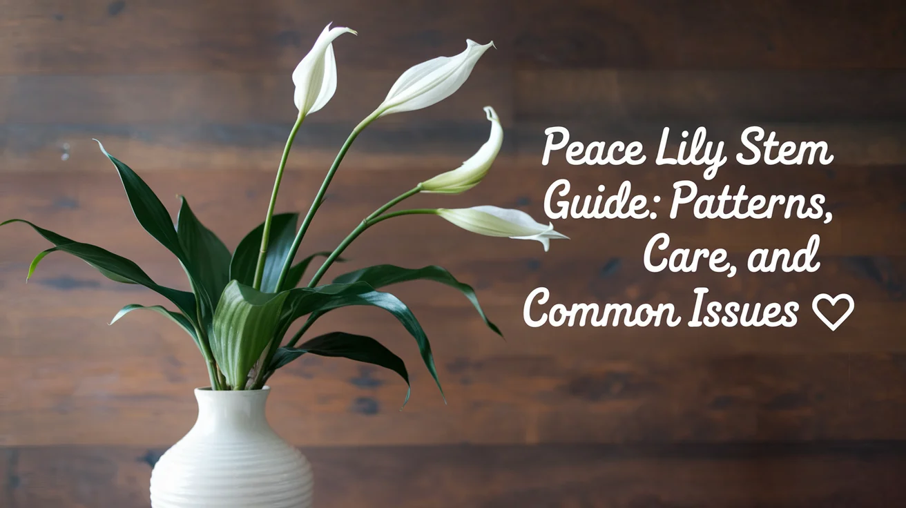 "Peace Lily Stem Guide: Patterns, Care, and Common Issues 🍃"