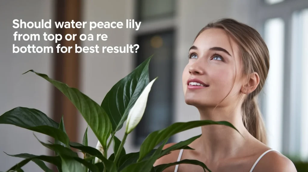 Should Water Peace Lily from Top or Bottom for Best Result?