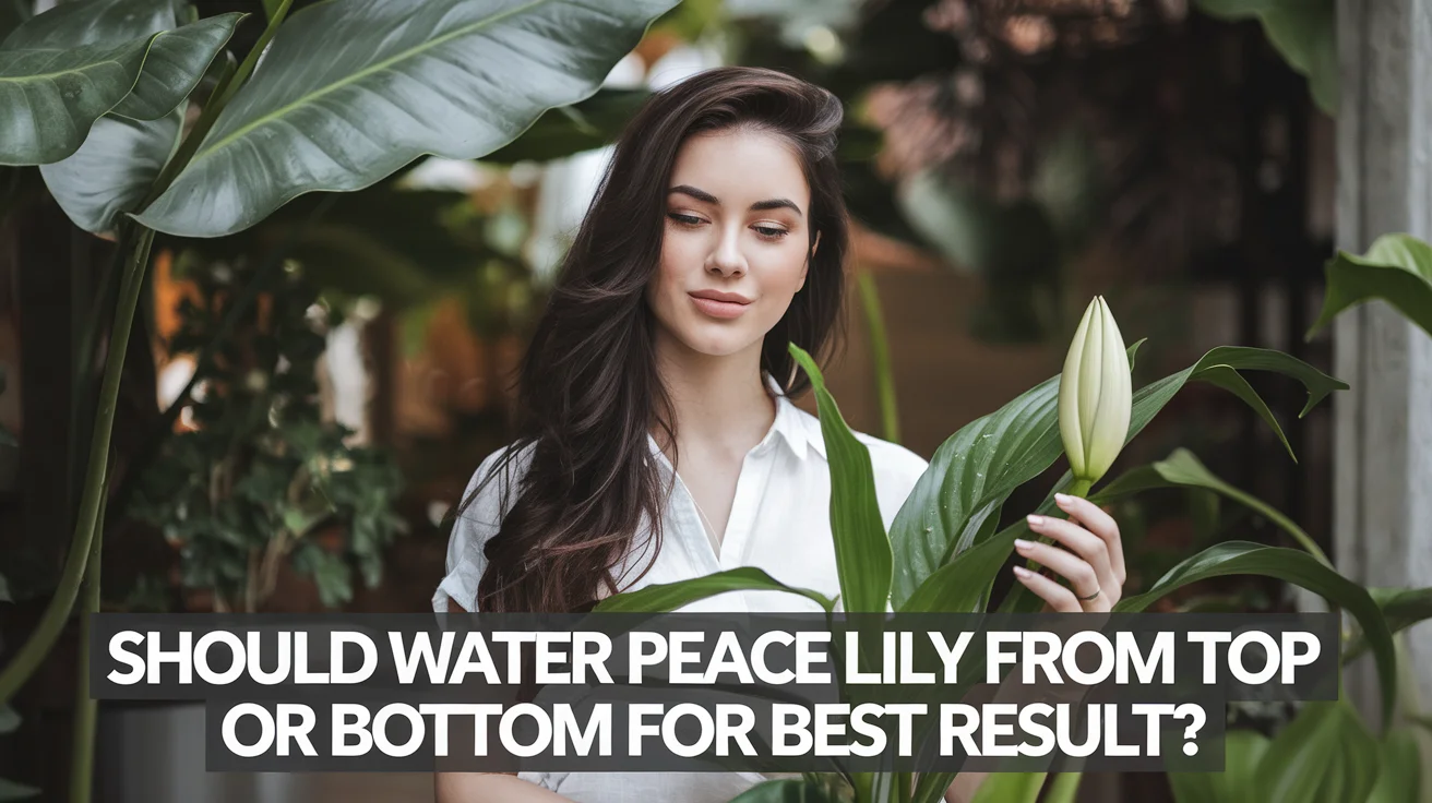 Should Water Peace Lily from Top or Bottom for Best Result?