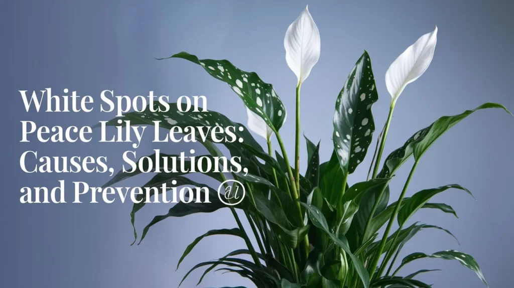 White Spots on Peace Lily Leaves: Causes, Solutions, and Prevention 🌱