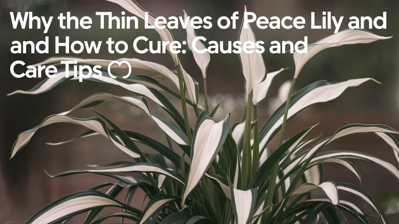 Why the Thin Leaves of Peace Lily and How to Cure