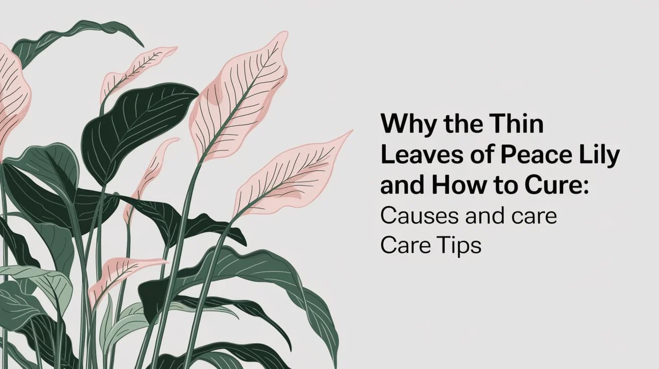 Why the Thin Leaves of Peace Lily and How to Cure