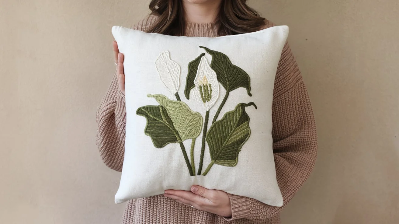 The Peace Lily Pillow