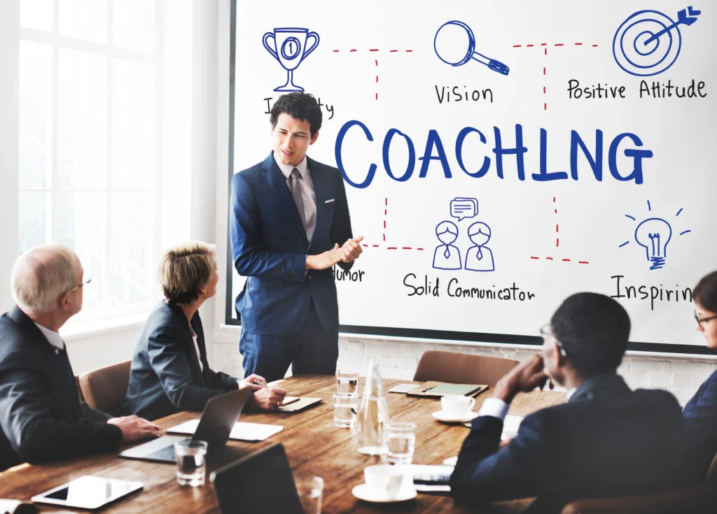 Coaching coach development educating guide concept