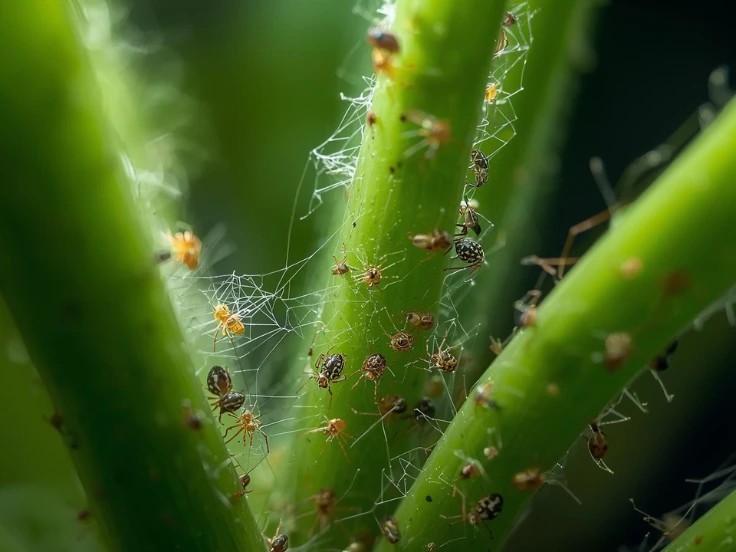 spider mites on indoor plants