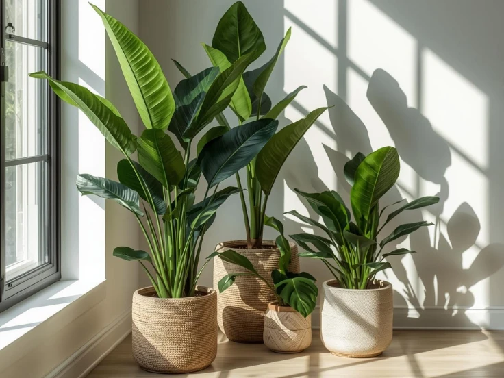 big leaf indoor house plants