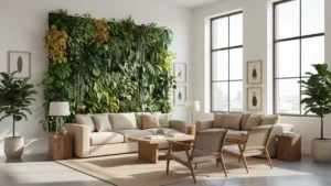 modern indoor living wall décor