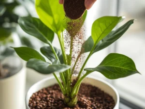 coffee grounds indoor plants