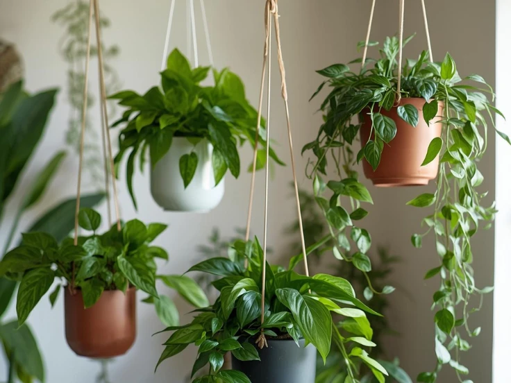 indoor hanging plants low light