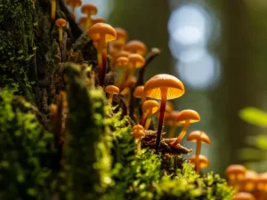 indoor plant growing mushrooms