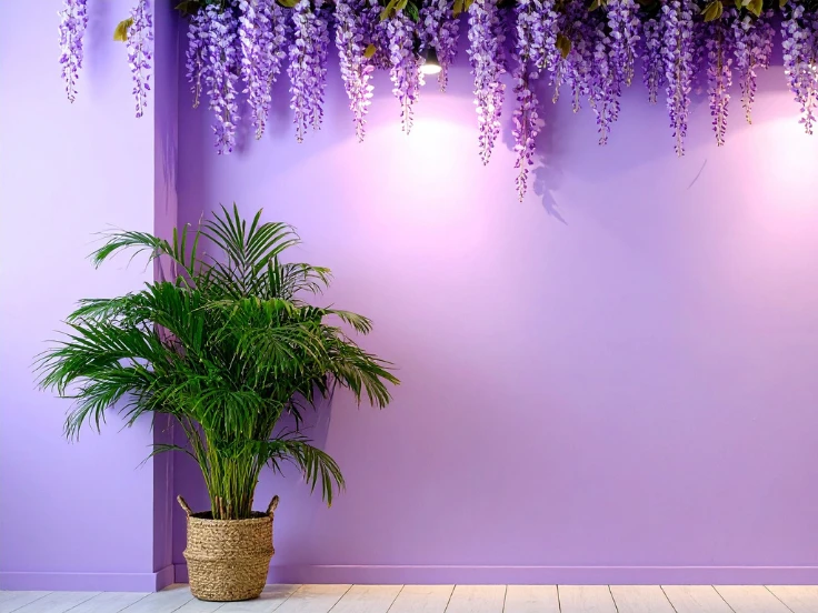 purple colour indoor plant