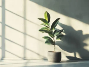 rubber plant indoor benefits
