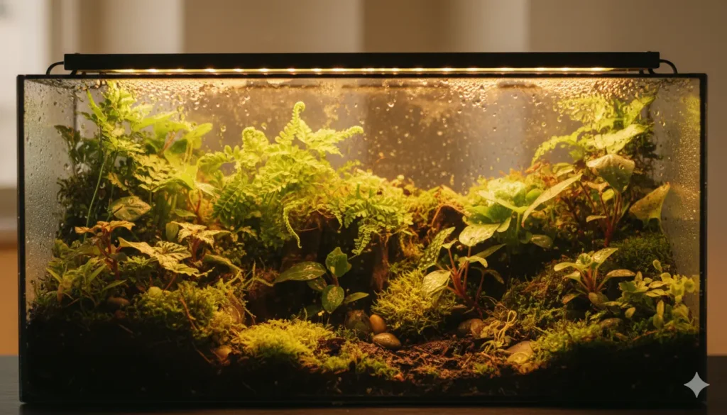 Terrarium with lights”