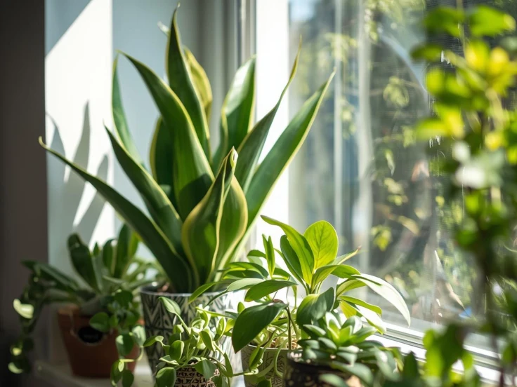 window sill indoor plants
