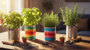 Tin Can Herb Garden: Easy Guide for Growing Fresh Herbs