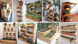 wooden plant stand