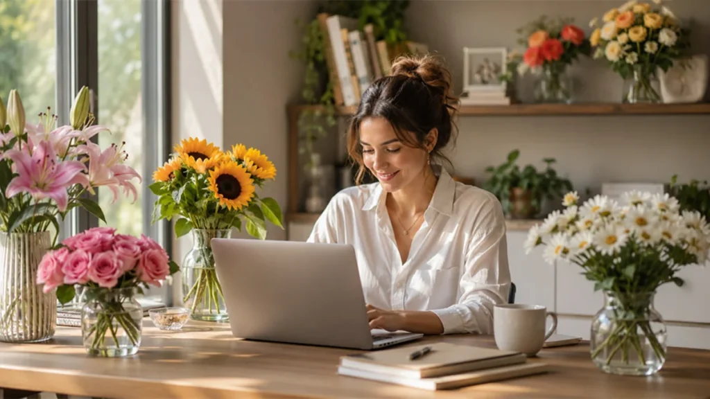 Flowers and Concentration: How Desk Flowers Boost Focus and Attention